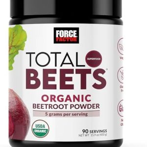 Force Factor Organic Beetroot Powder, 90 Servings, Vegan