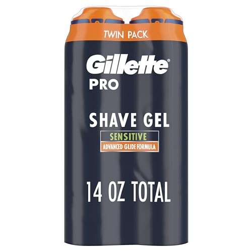 Gillette ProGlide Sensitive Shaving Gel Twin Pack, 14oz