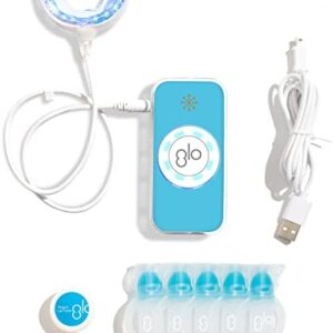 GLO Brilliant Teeth Whitening Kit for Sensitive Teeth, Blue