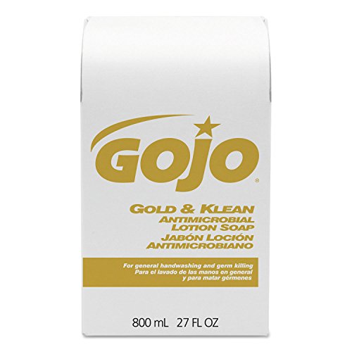 GOJO Antimicrobial Lotion Soap 800 mL Refill, Case of 12
