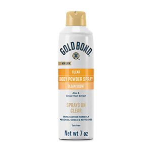 Gold Bond Clear Invisible Body Powder Spray, 7 oz