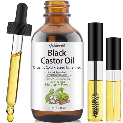 GoldWorld Organic Black Castor Oil for Hair & Skin