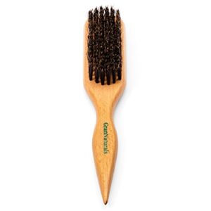 GranNaturals Boar Bristle Hair Brush for Smoothing & Styling
