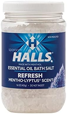 Halls Refresh Eucalyptus Menthol Aromatherapy Bath Salts 16 oz