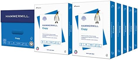 Hammermill 20 lb Copy Paper, 8.5?11, 5000 Sheets