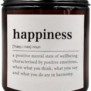 Happiness Signs Soy Wax Scented Candle, 10 oz, Perfect Gift for Any Celebration