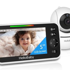 HelloBaby 5? Video Baby Monitor, 30-Hour Battery, No WiFi