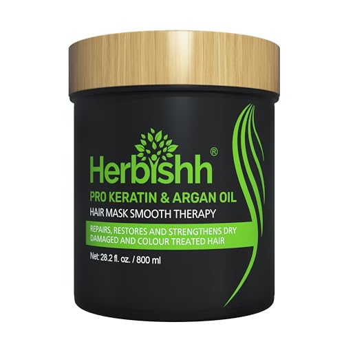 Herbishh Argan Hair Mask ? Deep Conditioning, 800ML, No Sulphates/Parabens