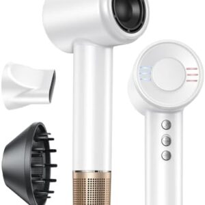 Pro Ionic 1875W Hair Dryer with Diffuser and Concentrator Nozzle