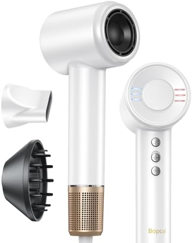 Pro Ionic 1875W Hair Dryer with Diffuser and Concentrator Nozzle
