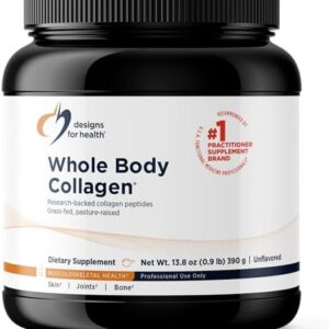 Hydrolyzed Whole Body Collagen Peptides Powder for Skin and Joints, 30 Servings