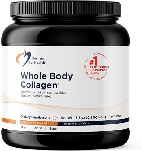 Hydrolyzed Whole Body Collagen Peptides Powder for Skin and Joints, 30 Servings
