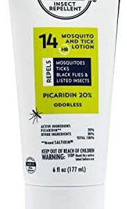 Insect Repellent Lotion, 14-Hour Protection, DEET-Free, 6 oz