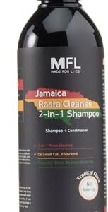 Jamaica Rasta Cleanse 2-in-1 Loc Shampoo for Healthy Hair Care 8 oz Bottle