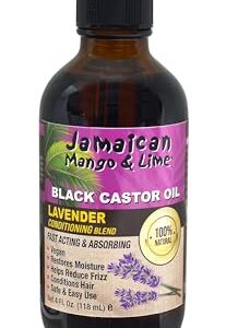 Jamaican Mango & Lime Lavender Black Castor Oil 4 Fl Oz