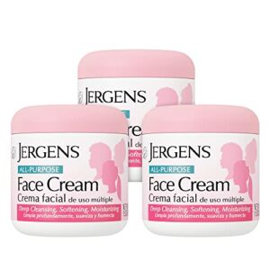 Jergens All Purpose Deep Cleansing Face Cream, 15 oz (3 Pack)