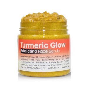Joli Noir Turmeric Exfoliating Face Scrub 3 Ounce Gentle Skin Renewal