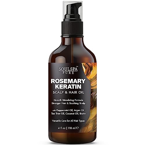 Keratin Rosemary Hair Oil with Biotin & Oils ? 4 oz