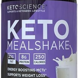 Keto Science Vanilla Meal Shake, MCTs & Protein, 14 Servings