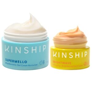 Kinship Supermello Gel Cream and Brightwave Eye Cream Bundle - Hydrating Duo for Radiant Skin