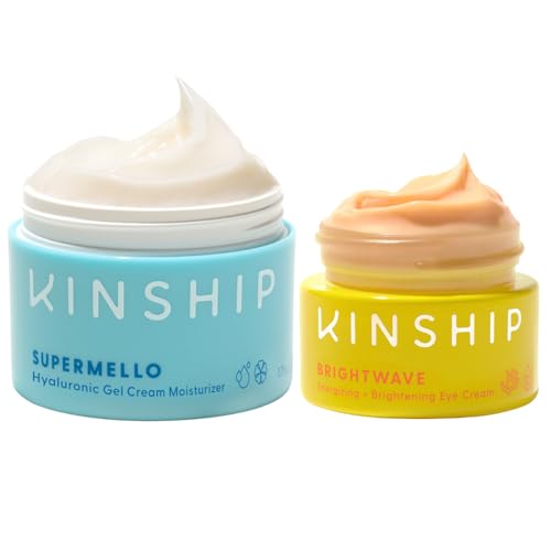 Kinship Supermello Gel Cream and Brightwave Eye Cream Bundle - Hydrating Duo for Radiant Skin
