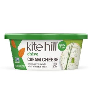 Kite Hill Dairy-Free Chive Almond Milk Cream Cheese, 8oz