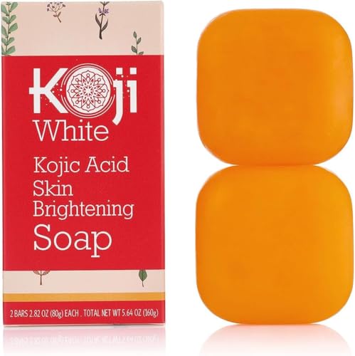 Kojic Acid Brightening Soap Bar with Tea Tree & Coconut Oil (Pack of 2)