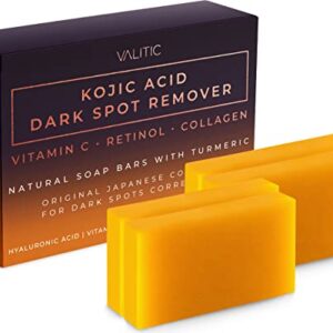 Kojic Acid Dark Spot Remover Soap Bars (4 Pack)