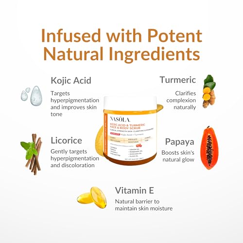 Kojic Acid & Turmeric Face/Body Scrub - Image 3