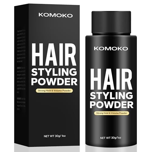Komoko Men?s Hair Styling Powder 0.7 oz ? Volumizing, Matte Finish