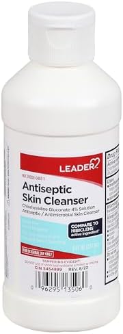 Leader Antiseptic Soap, Chlorhexidine 4%, 8 oz