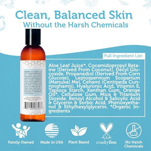 Manuka Honey Face Wash ? Moisturizing Cleanser with Aloe Vera - Image 6
