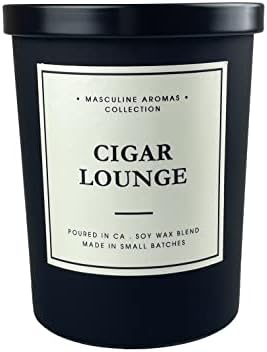 Masculine Cigar Lounge Soy Candles ? Sandalwood, Vanilla, Clove - Image 2
