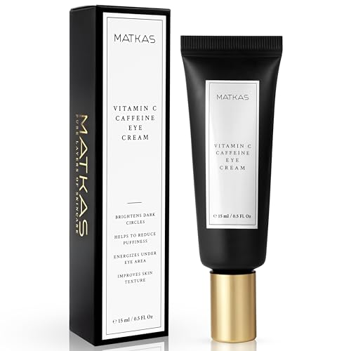 MATKAS Vitamin C Eye Cream 30ml for Puffiness and Dark Circle Reduction