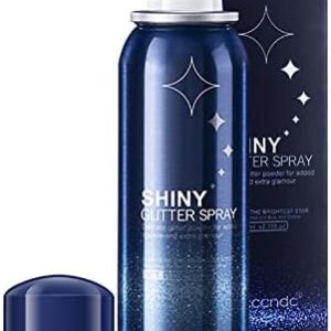 MEICOLY 2.1oz Silver Glitter Spray for Hair and Body