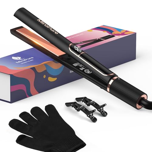 MiroPure 1? Titanium Flat Iron with Fast Heat-Up & Auto Shut-Off