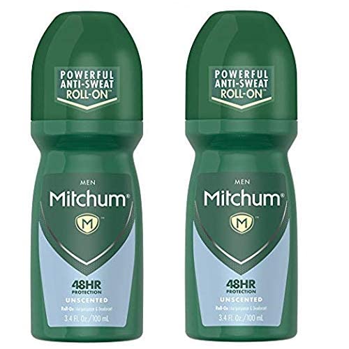 Mitchum Unscented Roll-On Anti-Perspirant, 3.4 oz (2-Pack)