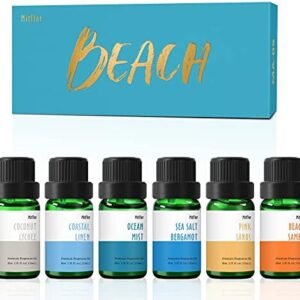 MitFlor Beach Fragrance Oils Set, 6x10ml for Diffuser & Candles