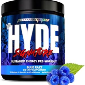 Mr. Hyde Pre Workout: Creatine, Beta Alanine, Caffeine (Blue Razz)