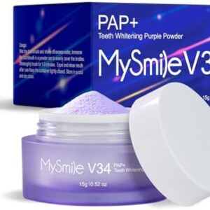 MySmile Natural Mint Teeth Whitening Powder, Fluoride-Free, 0.52 oz