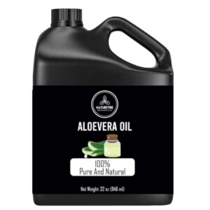Naturevibe Pure Aloe Vera Oil 32oz for Skin & Hair