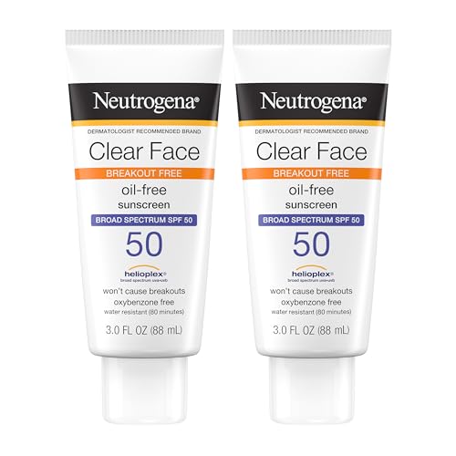 Neutrogena SPF 50 Face Sunscreen, Oxybenzone-Free, Twin Pack