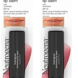 Neutrogena Tinted Lip Balm SPF 20, Sunny Berry (2-Pack)