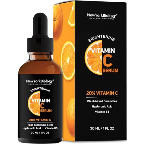New York Biology Vitamin C Serum with Hyaluronic Acid, 1 Fl oz