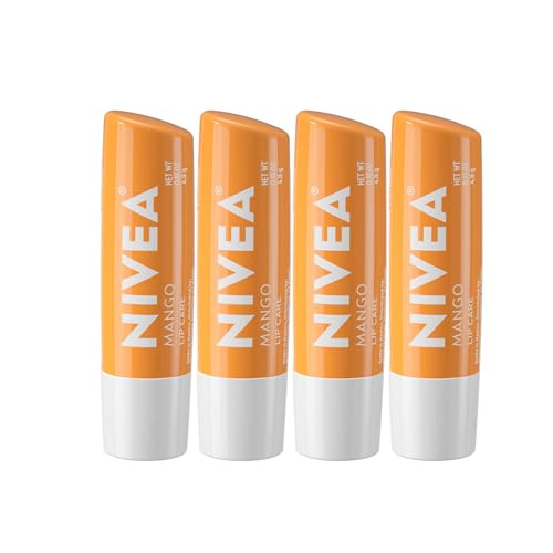 NIVEA Mango Lip Care 0.17 oz, Set of 4