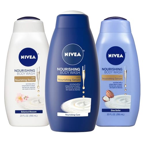 NIVEA Nourishing Body Wash Set, 60 Fl Oz Total