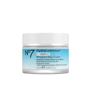 No7 HydraLuminous+ Whipped Day Cream with Hyaluronic Acid & Niacinamide