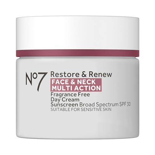 No7 Restore & Renew SPF 30 Face & Neck Cream, 1.69 Oz