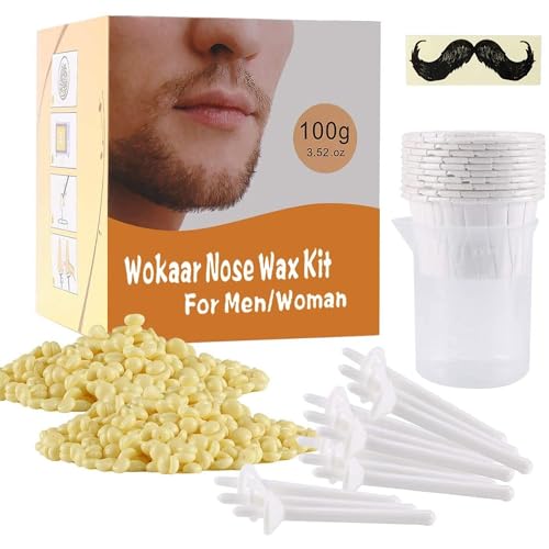 Nose Wax Kit ? 100g, 30 Applicators, Painless Hair Removal