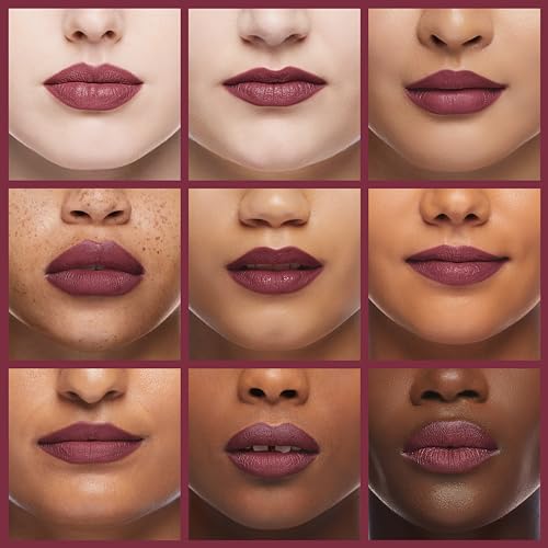NYX Liquid Suede Lipstick ? Vintage Plum Mauve Undertone - Image 4